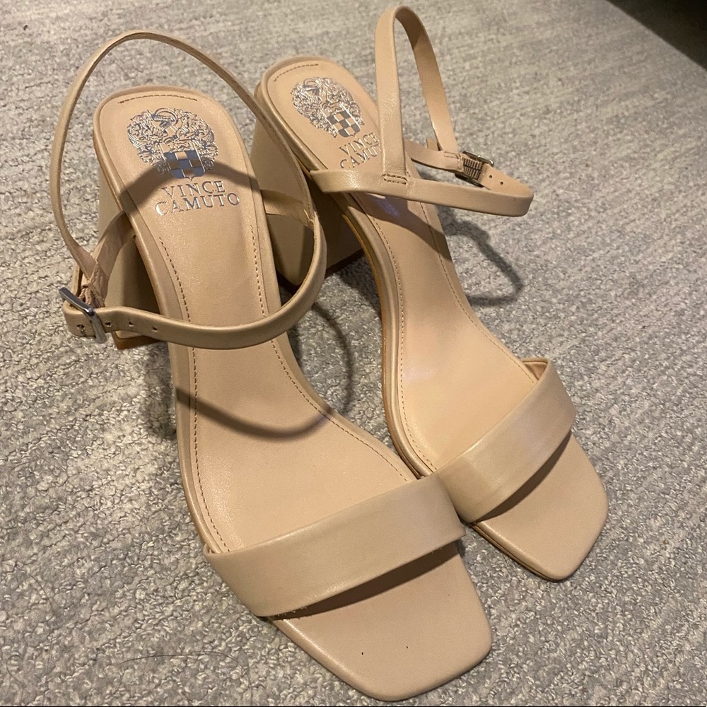 Nude Block Heel